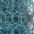 Groene kleur zeshoekig gat PVC gecoate Gabion-dozen